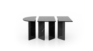 Dawaf Nero Marquina Modular table