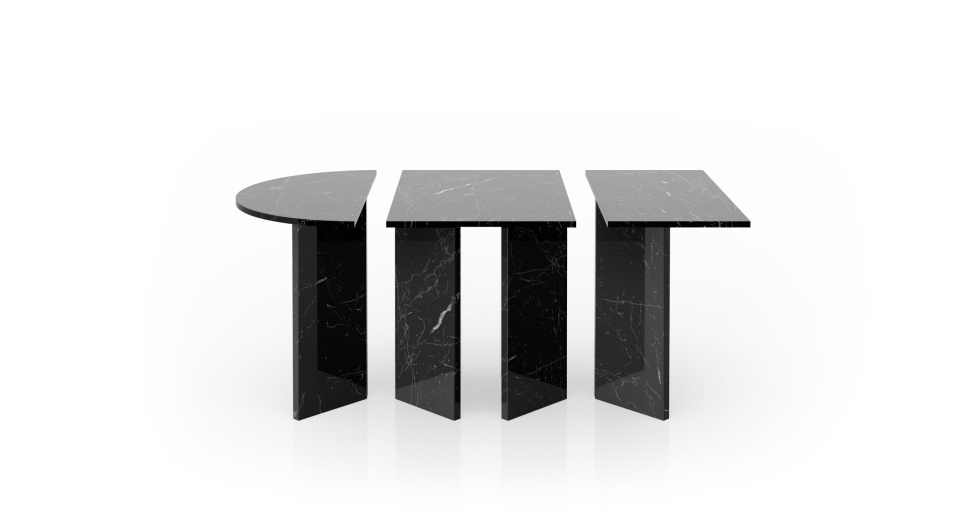 Dawaf Nero Marquina Modular table