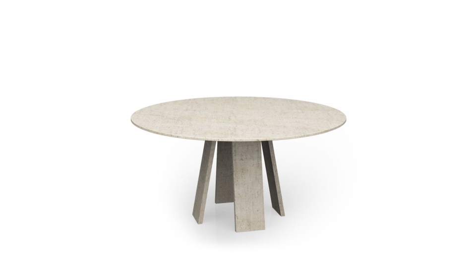 Nerak-beige-travertine-round-dining-table