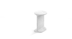 Temroc Round White Carrara side table